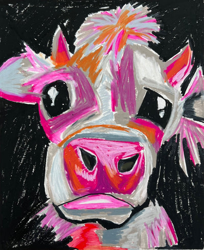 Barbie Cow - Art Prints by Vichy's Art - Resin Society