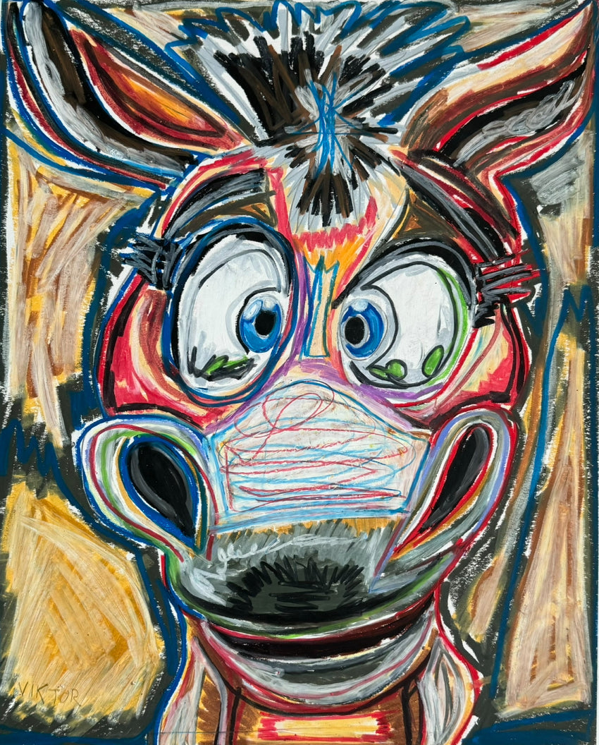 Mister Ed the Donkey - Art Prints by Vichy's Art - Resin Society