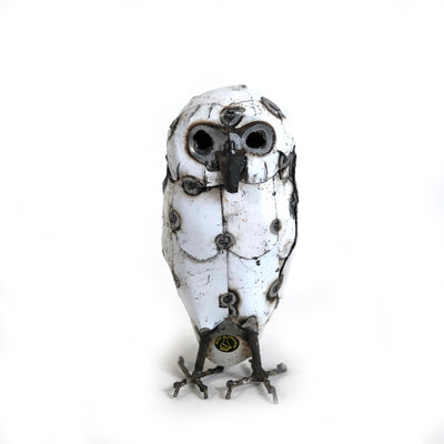 Snowy White Owls - Recycled Metal by Mbare Ltd - product image 3 for Resin Society