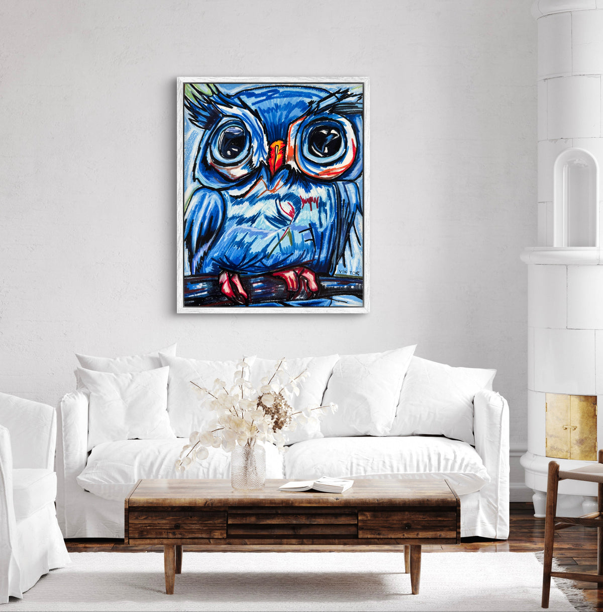 The Blue Owl - Art Prints detail image - Resin Society