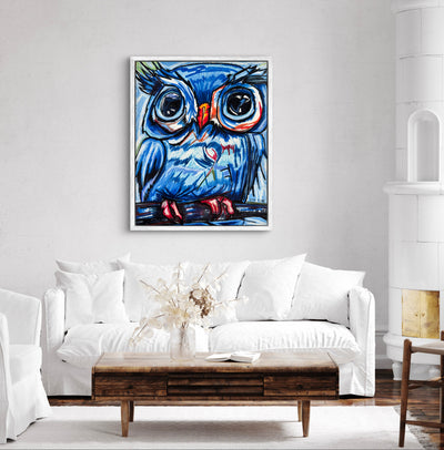 The Blue Owl - Art Prints detail image - Resin Society