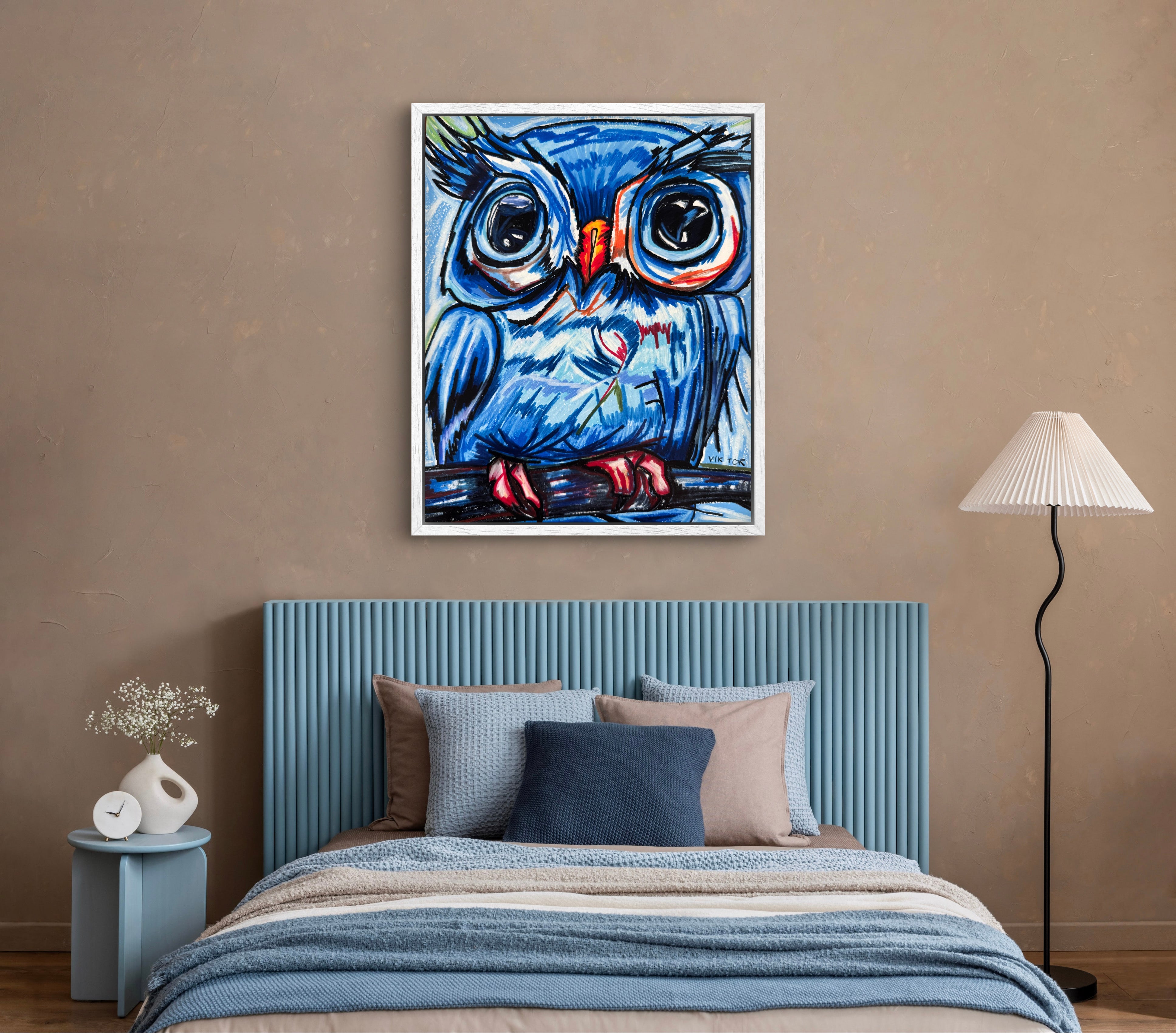The Blue Owl - Art Prints detail image - Resin Society