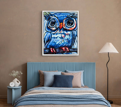 The Blue Owl - Art Prints detail image - Resin Society