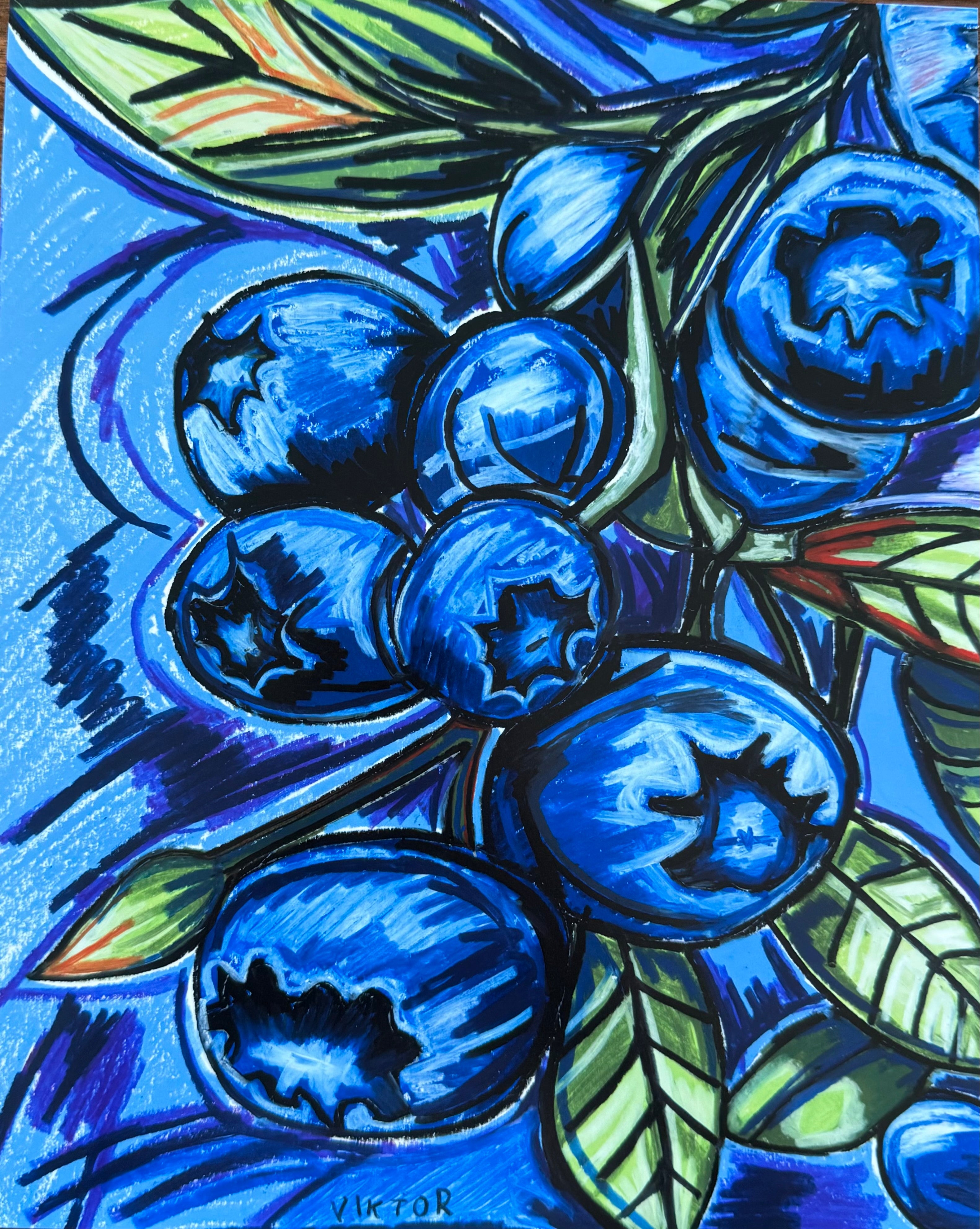 Beautifully Blue - Art Prints by Vichy's Art - Resin Society