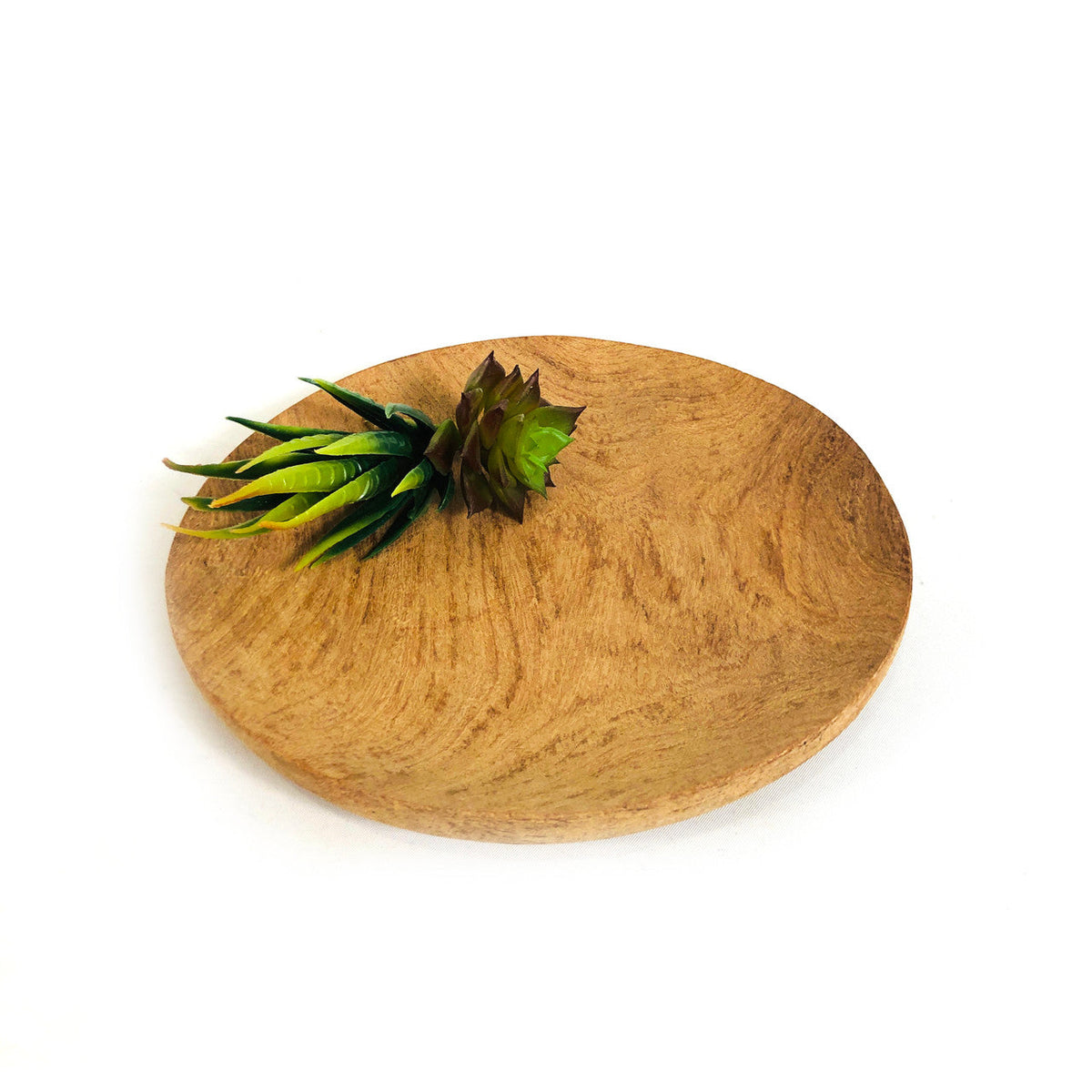 Round Teak Serving Platter by Mbare Ltd - main product image for Resin Society