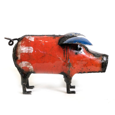 Cute Piggy - Colorful Recycled Metal by Mbare Ltd - product image 3 for Resin Society