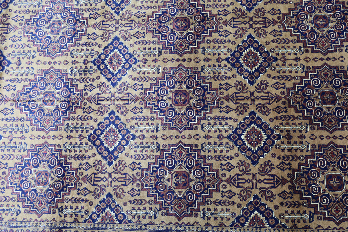 Hand-Knotted Afghani Zerkhaki Wool Rug – 6’7″ x 10’2″ by Rugistan - product image 4 for Resin Society