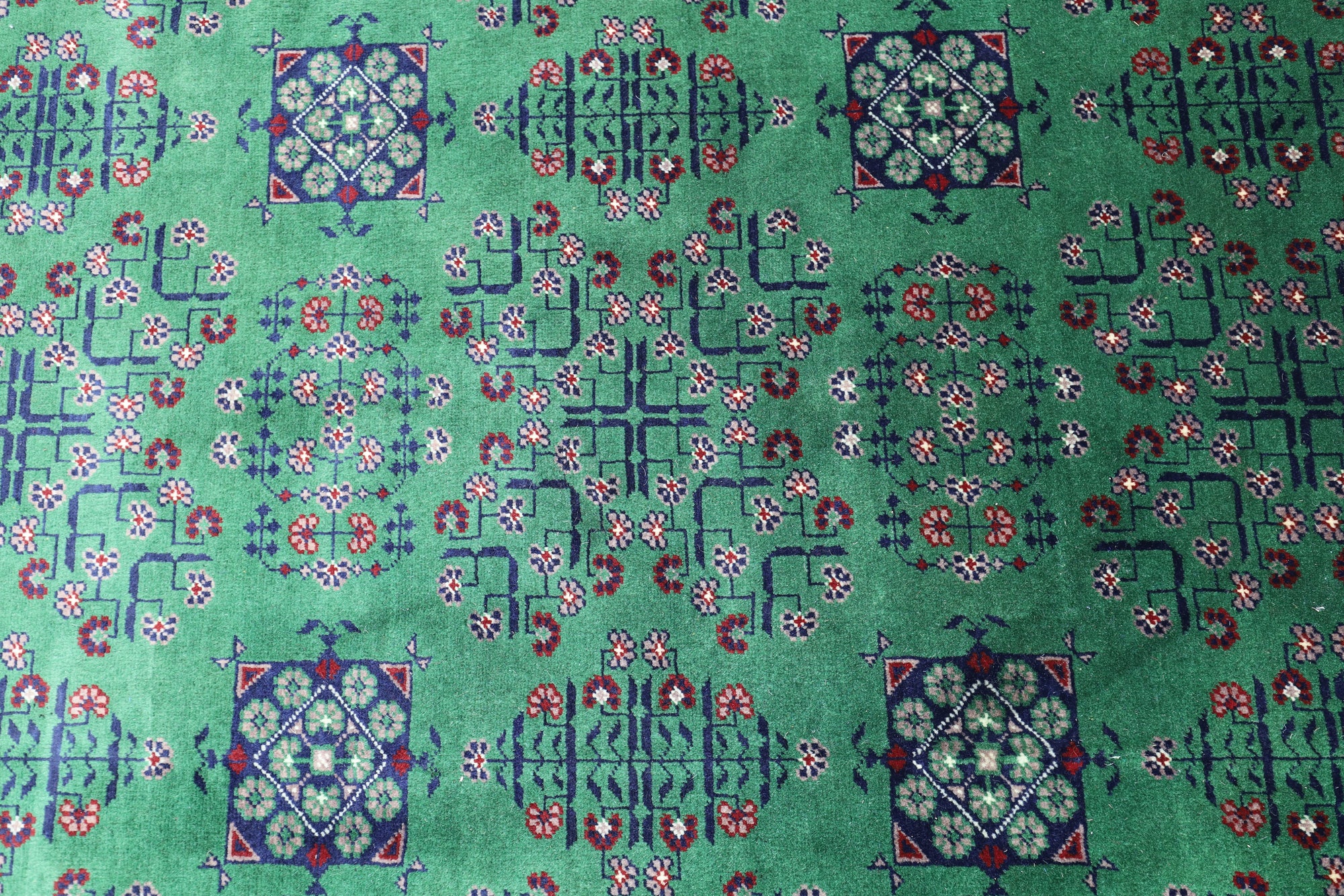 Hand-Knotted Afghani Bukharayi Wool Rug – 6’7″ x 9’9″ by Rugistan - product image 4 for Resin Society