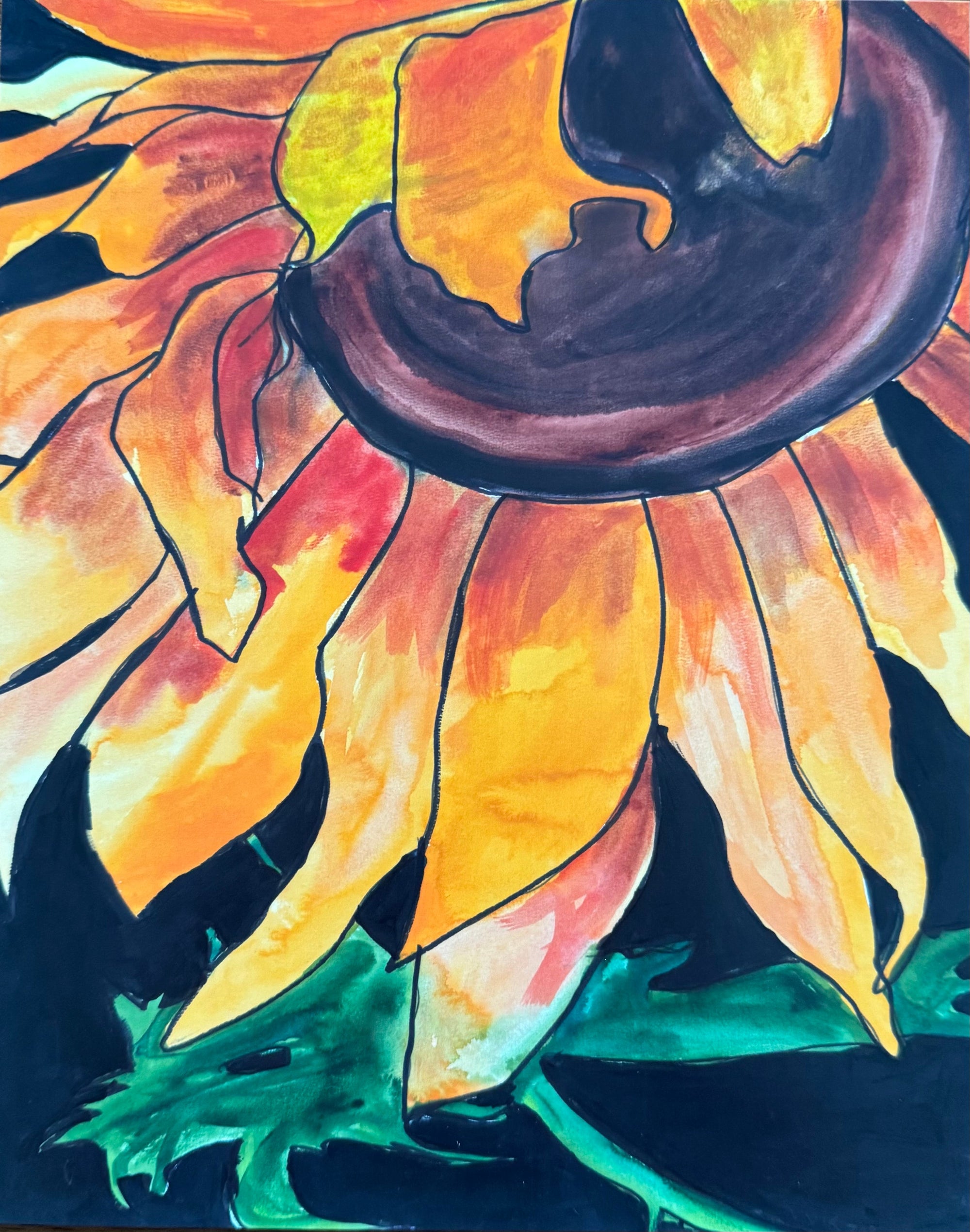 Just A Sunflower - Art Prints by Vichy's Art - Resin Society