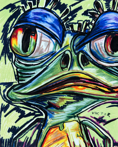 Crazy Frog - Art Prints by Vichy's Art - Resin Society