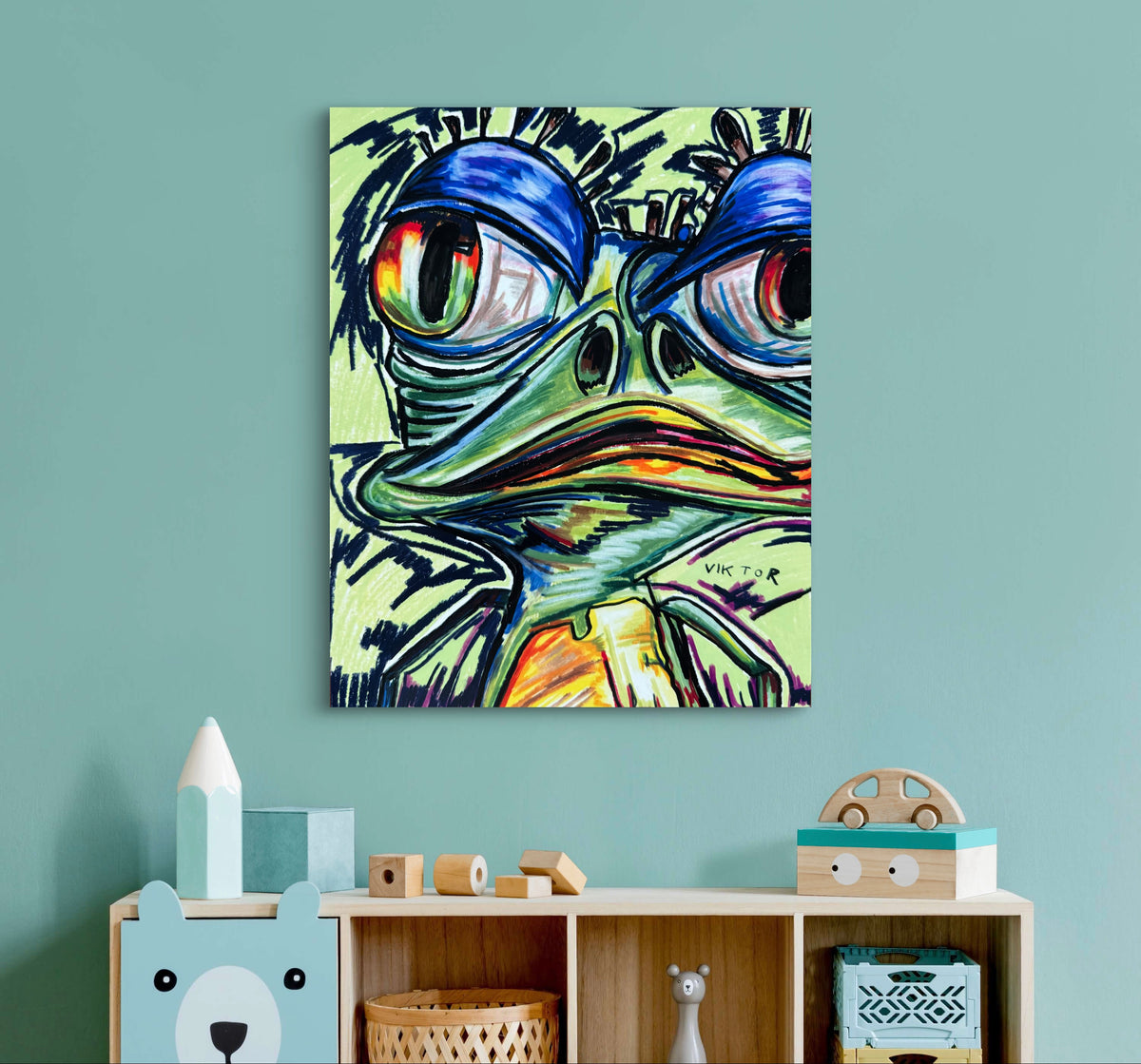 Crazy Frog - Art Prints detail image - Resin Society