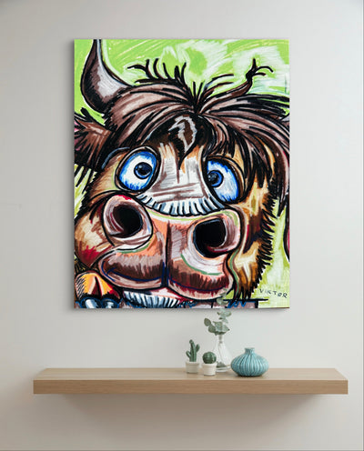 Cute Bull - Art Prints detail image - Resin Society