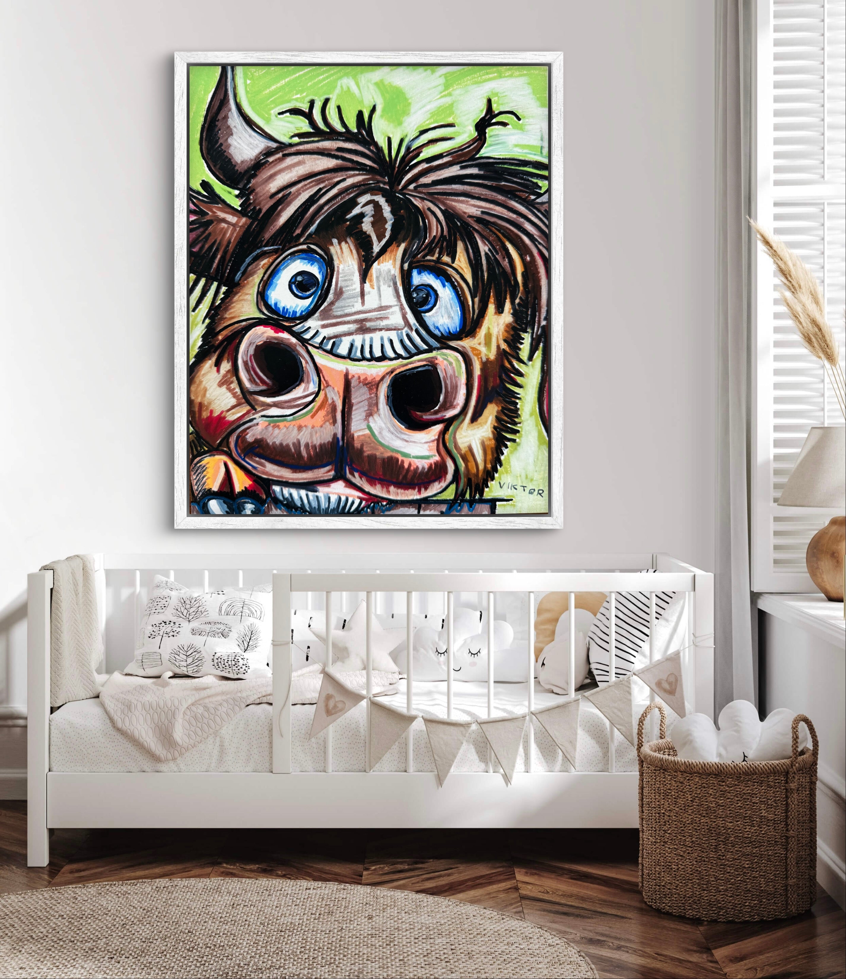 Cute Bull - Art Prints detail image - Resin Society