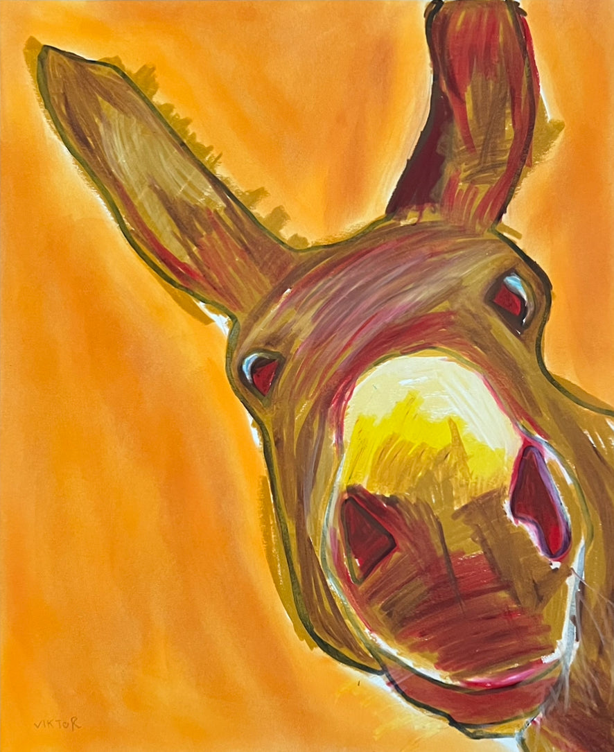 Funny Donkey - Art Prints by Vichy's Art - Resin Society