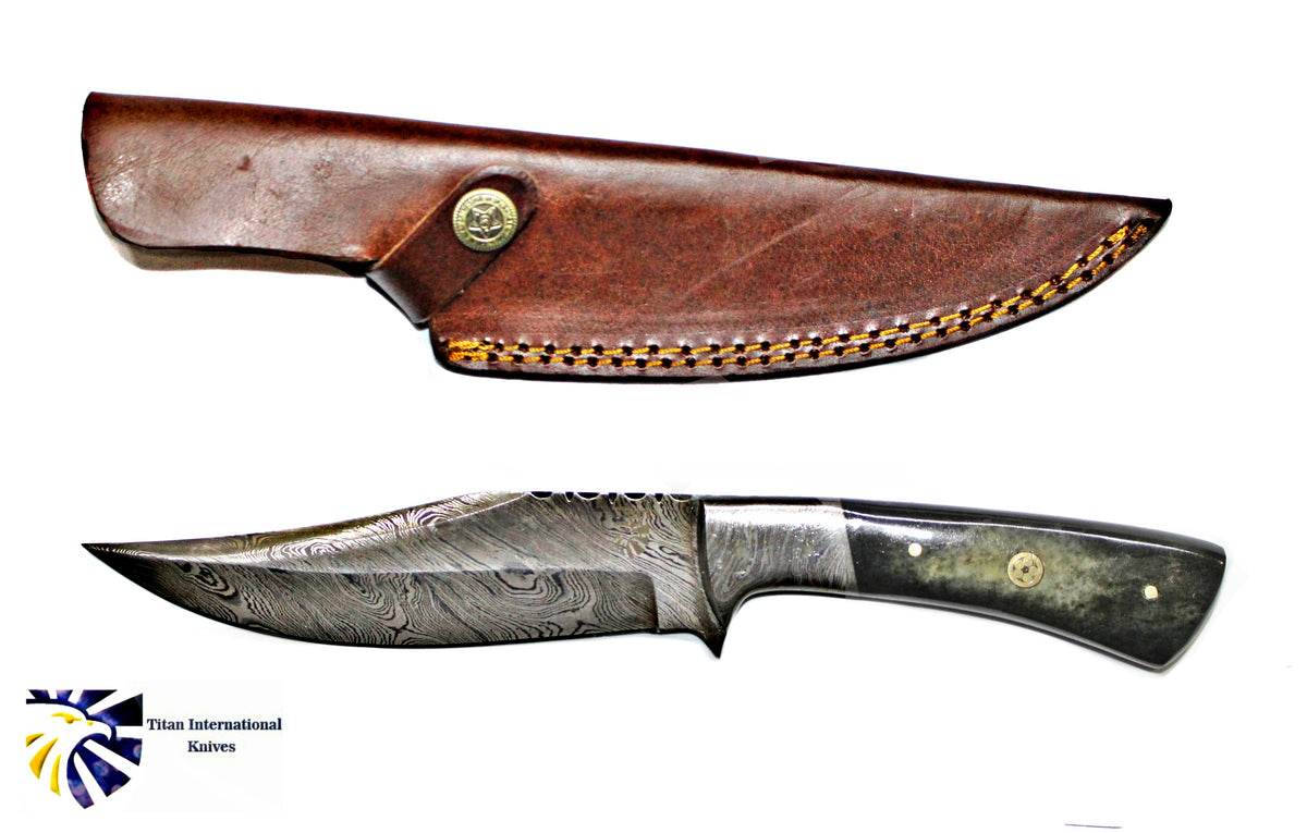 Hand Forged Damascus Knife, HUNTING KNIFE BY TITAN TD-193
