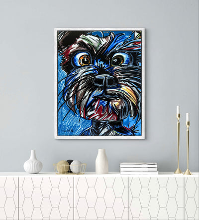 The Blue Schnauzer - Art Prints detail image - Resin Society