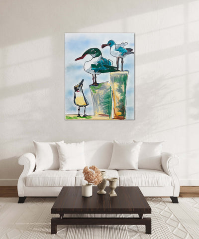 The Seagulls - Art Prints detail image - Resin Society