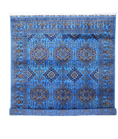 Hand-Knotted Afghani Zerkhaki Wool Rug – 6’7″ x 9’3″ by Rugistan - product image 7 for Resin Society
