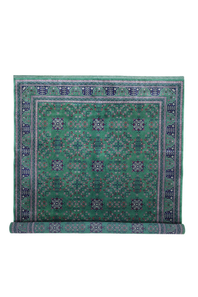 Hand-Knotted Afghani Bukharayi Wool Rug – 6’7″ x 9’9″ by Rugistan - product image 7 for Resin Society