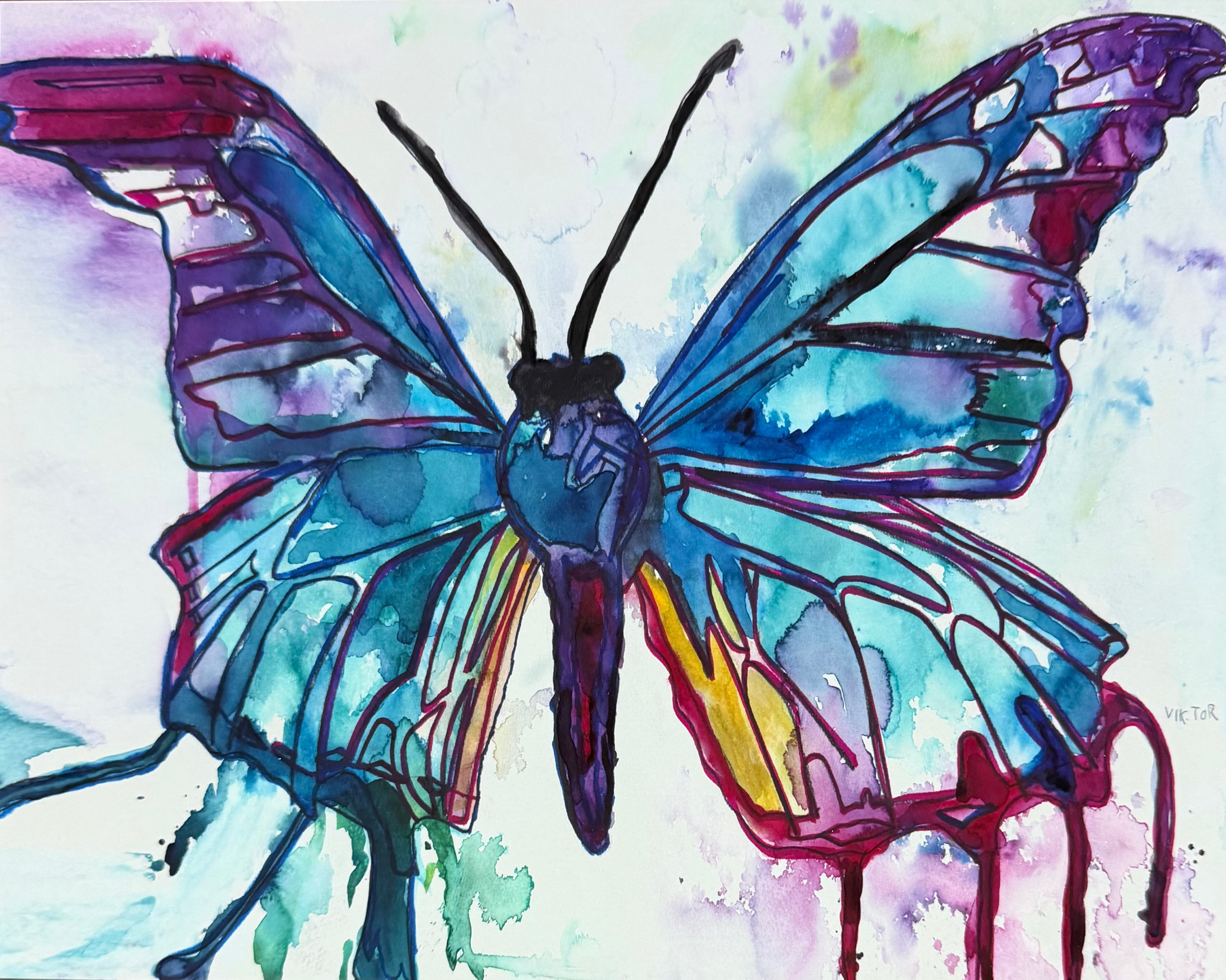 Purple Wings - Art Prints detail image - Resin Society