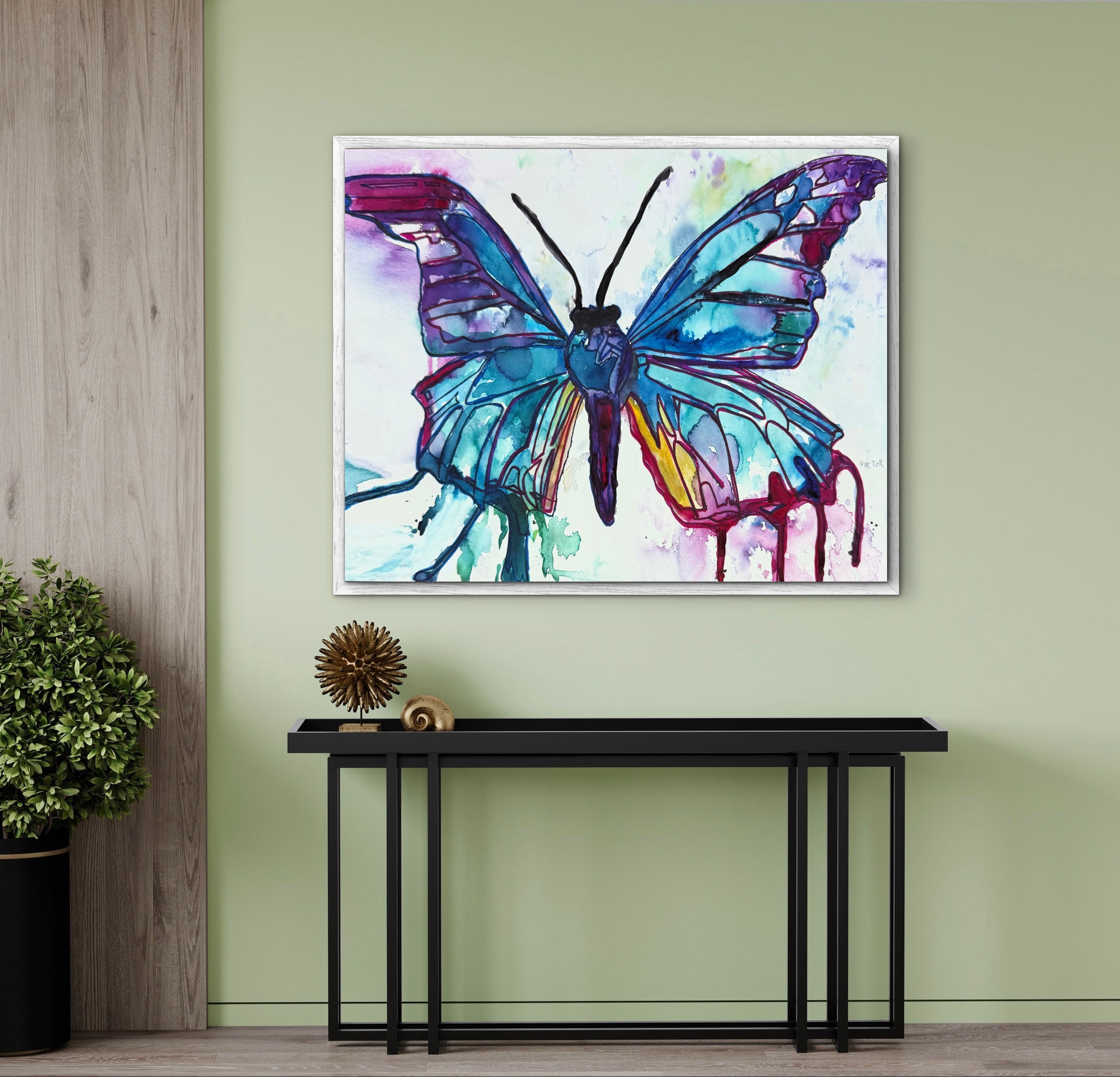 Purple Wings - Art Prints by Vichy's Art - Resin Society