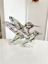 Hummingbird Acrylic Tabletop Art