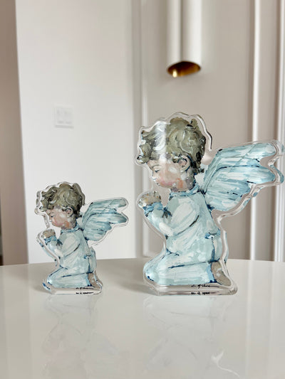 "Tiny Wings III" Angel Acrylic Tabletop Art