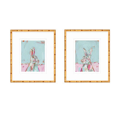 Bunny Girl Fine Art Print showing a girl with a bunny on premium archival paper