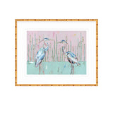 Follow Your Path Blue Herons Fine Art Print by Chelsea McShane Art showing a fine art print with blue herons