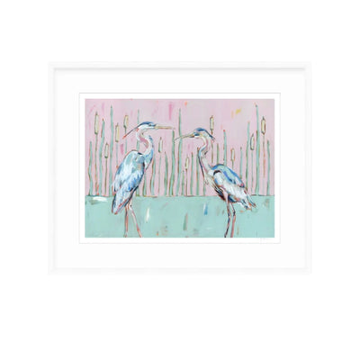 Follow Your Path Blue Herons Fine Art Print