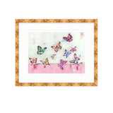 Butterfly Wishes Light Pink Fine Art Print by Chelsea McShane Art displayed with soft pink butterfly design