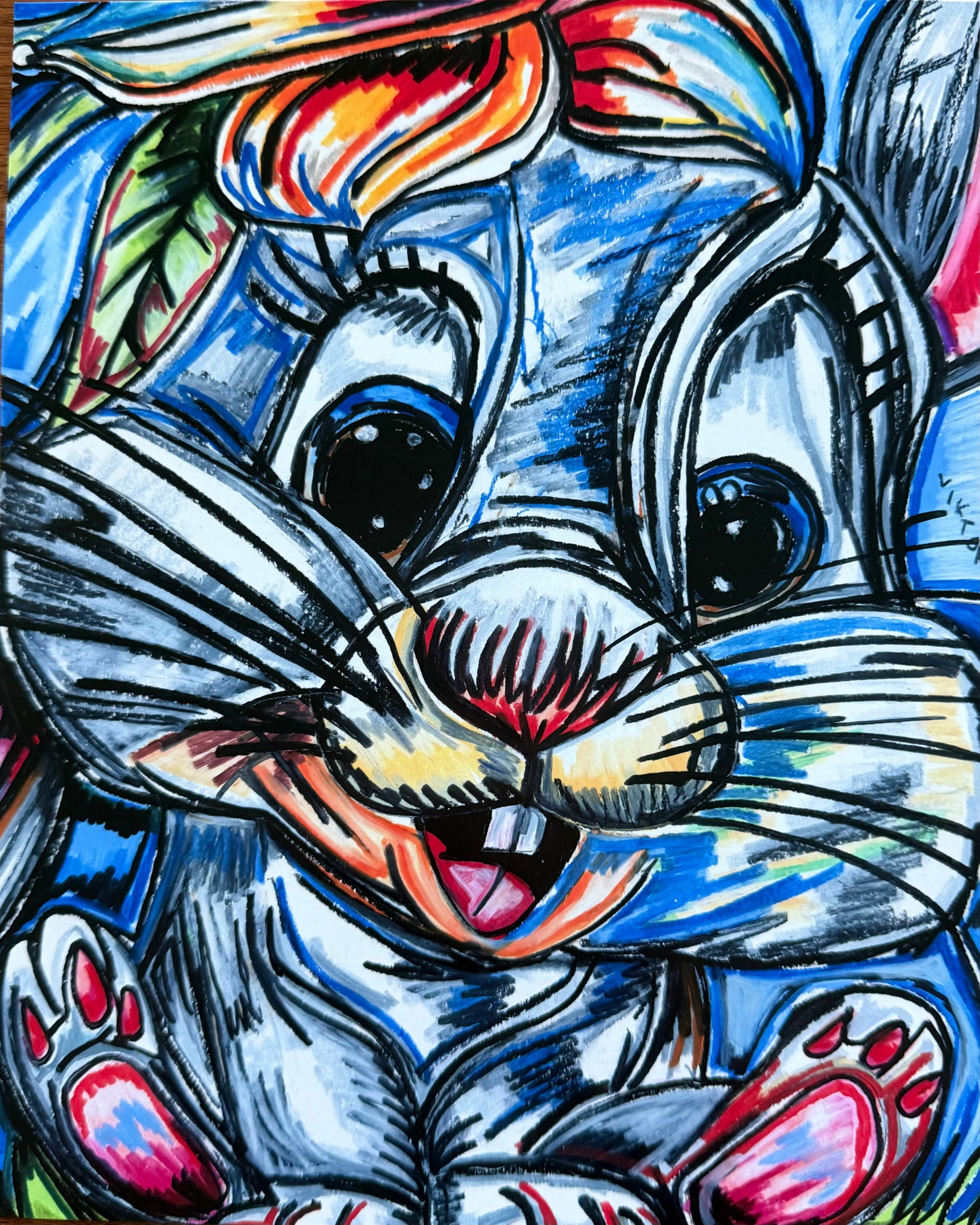 Cute Rabbit - Art Prints by Vichy's Art - Resin Society