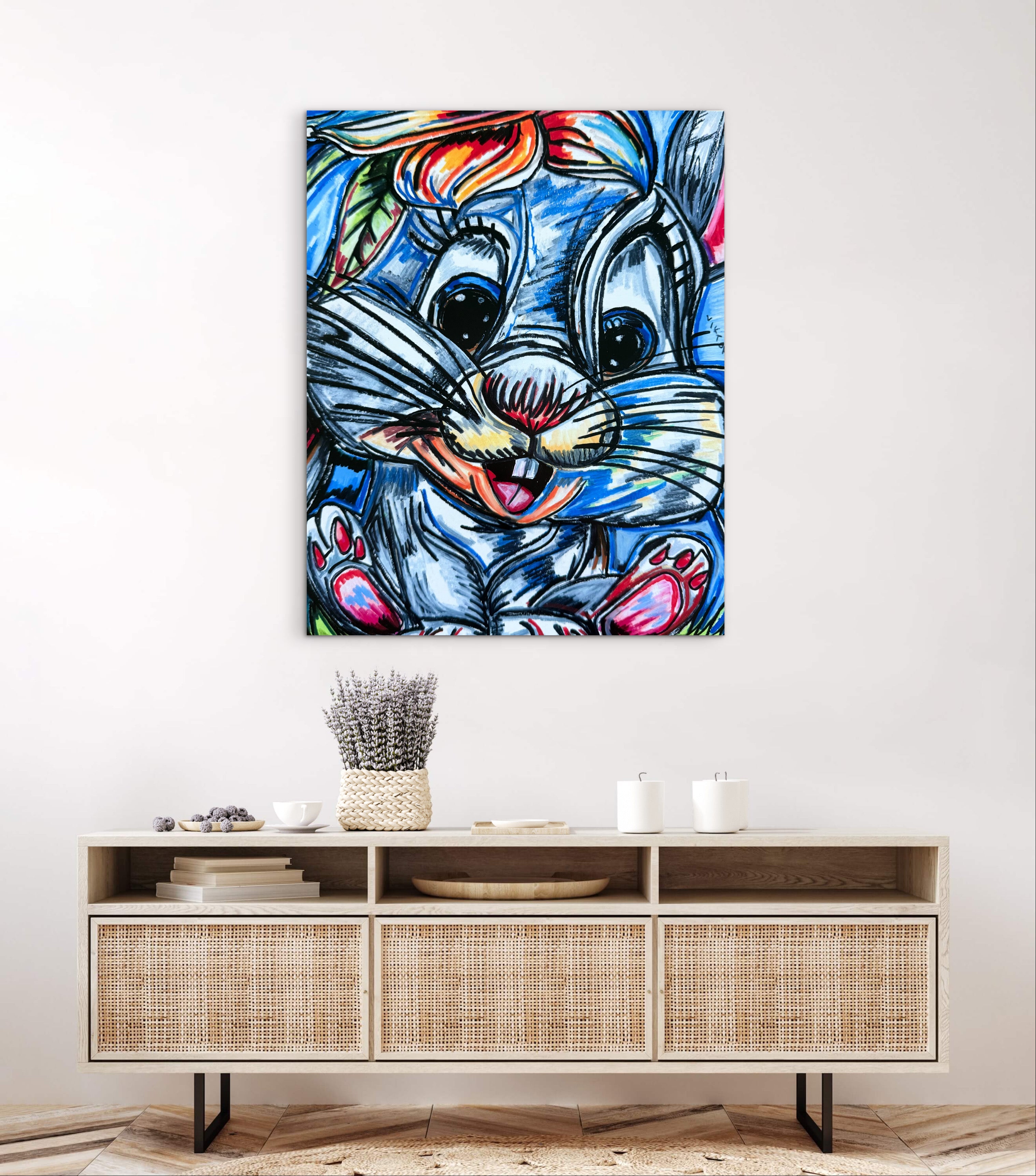 Cute Rabbit - Art Prints detail image - Resin Society