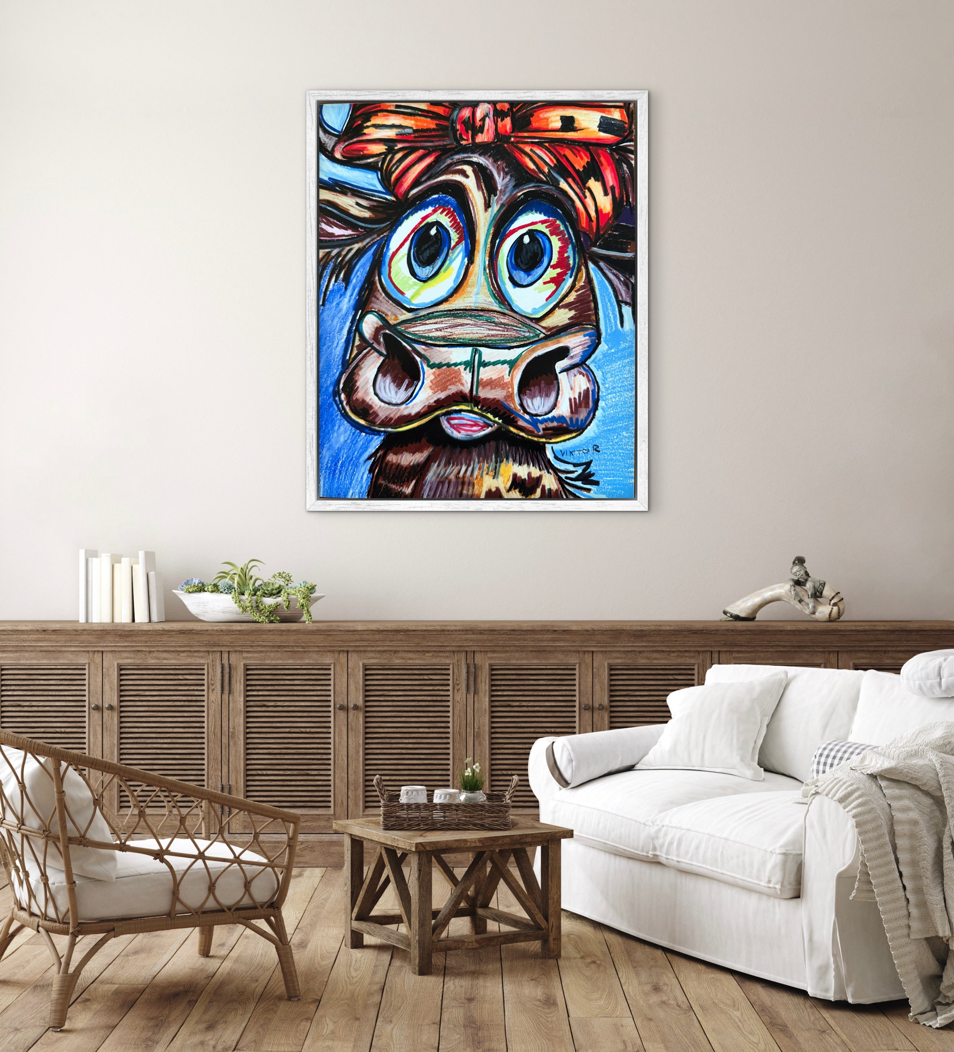 Cow Girl - Art Prints detail image - Resin Society