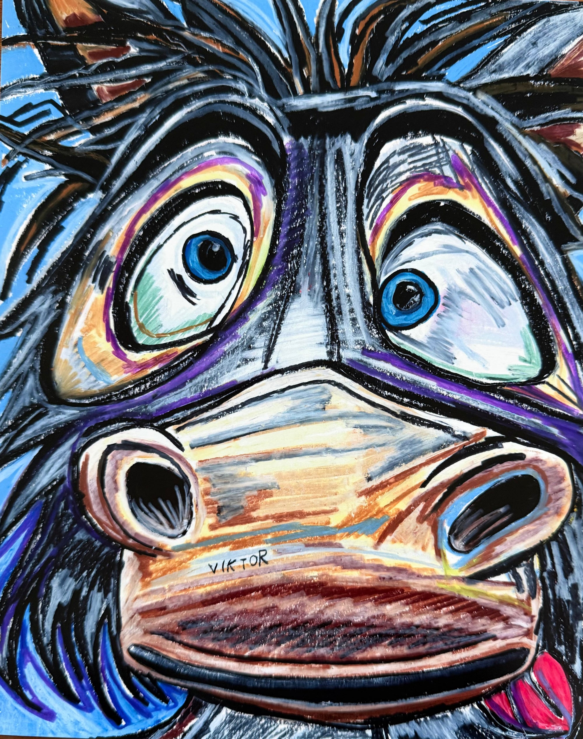 Silly Donkey - Art Prints by Vichy's Art - Resin Society