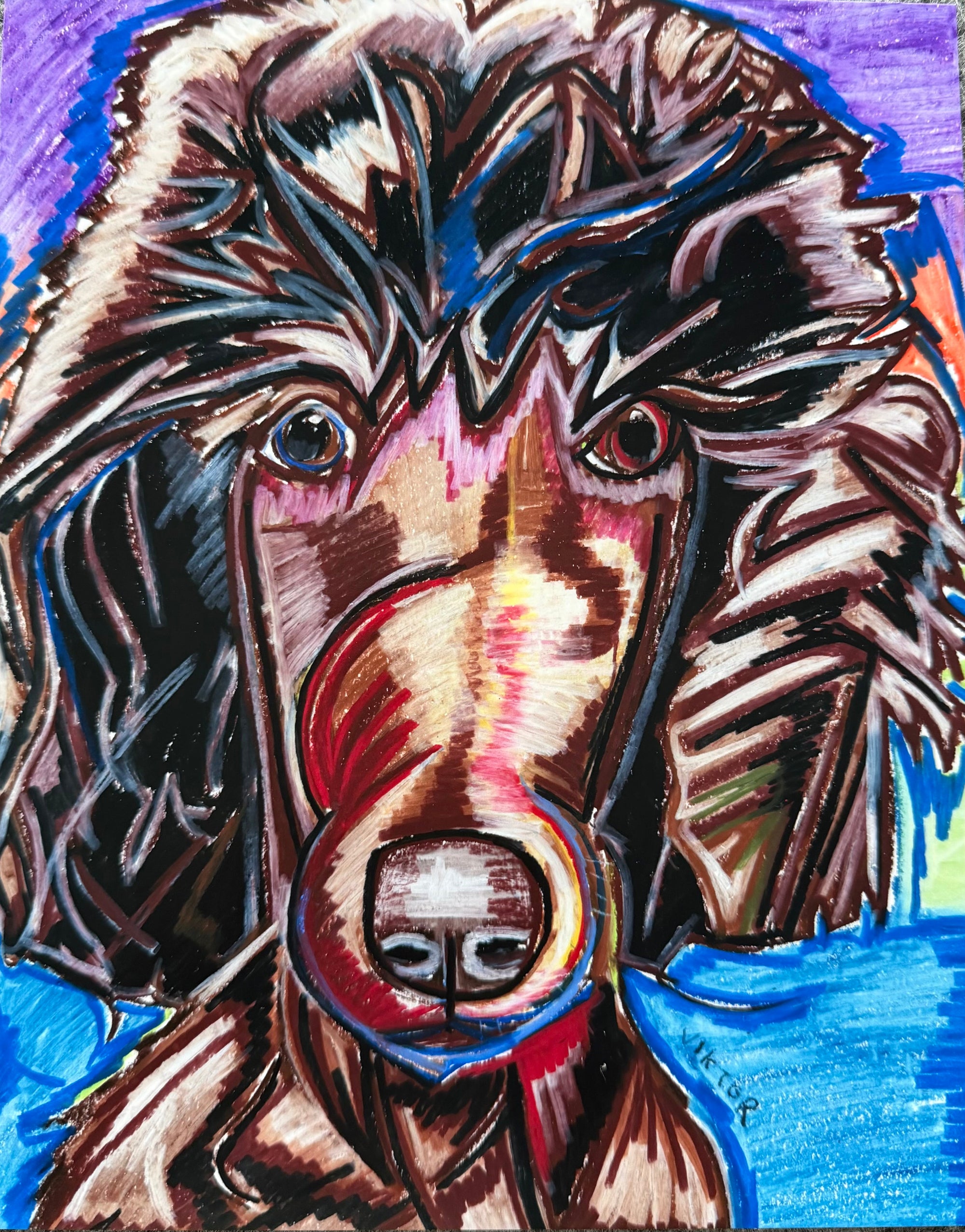 Standard Poodle - Art Prints by Vichy's Art - Resin Society