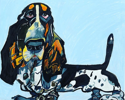 Cute Basset Hound - Art Prints by Vichy's Art - Resin Society