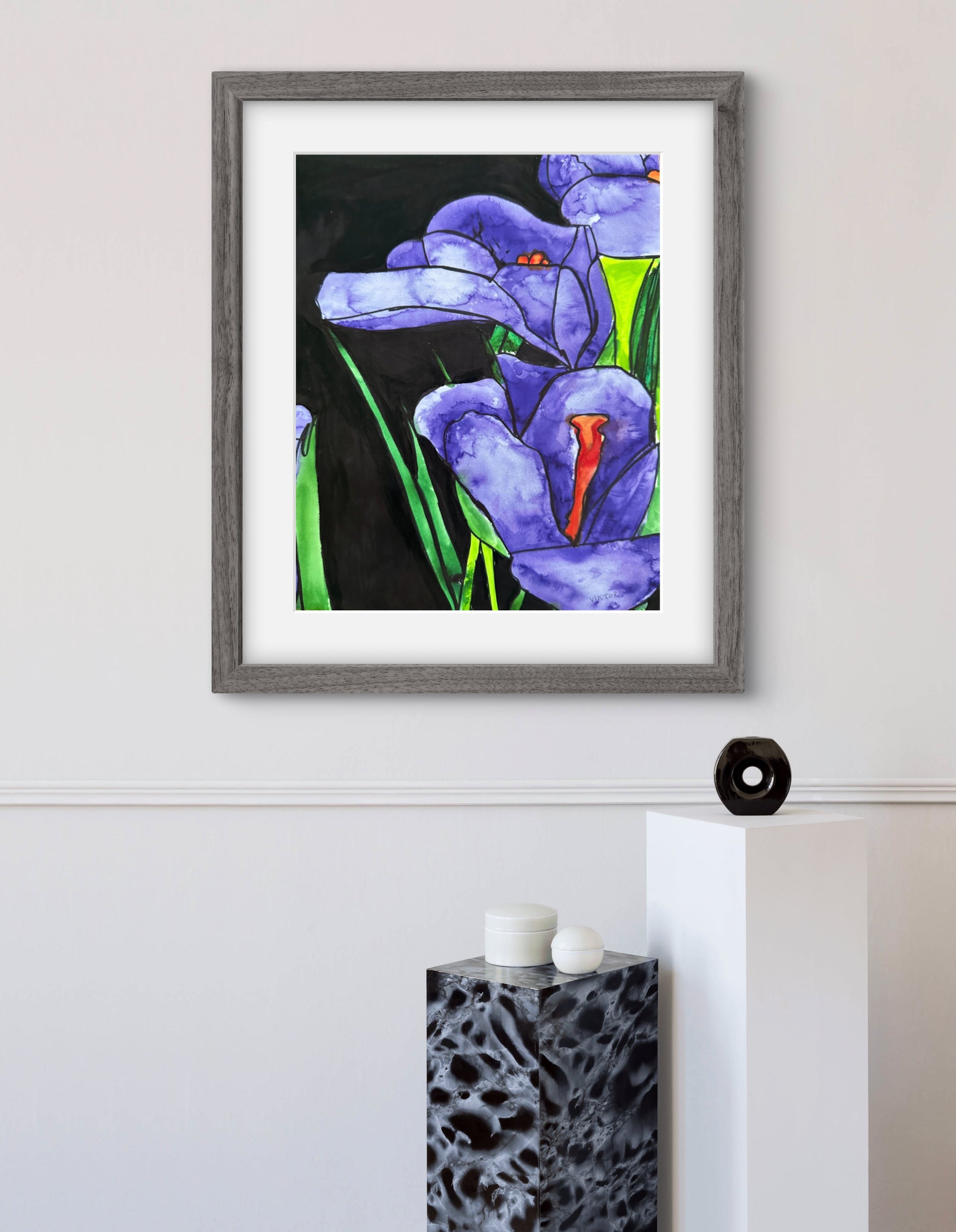 Purple Calla - Art Prints detail image - Resin Society