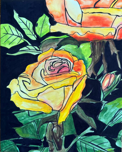 Yellow Roses - Art Prints by Vichy's Art - Resin Society
