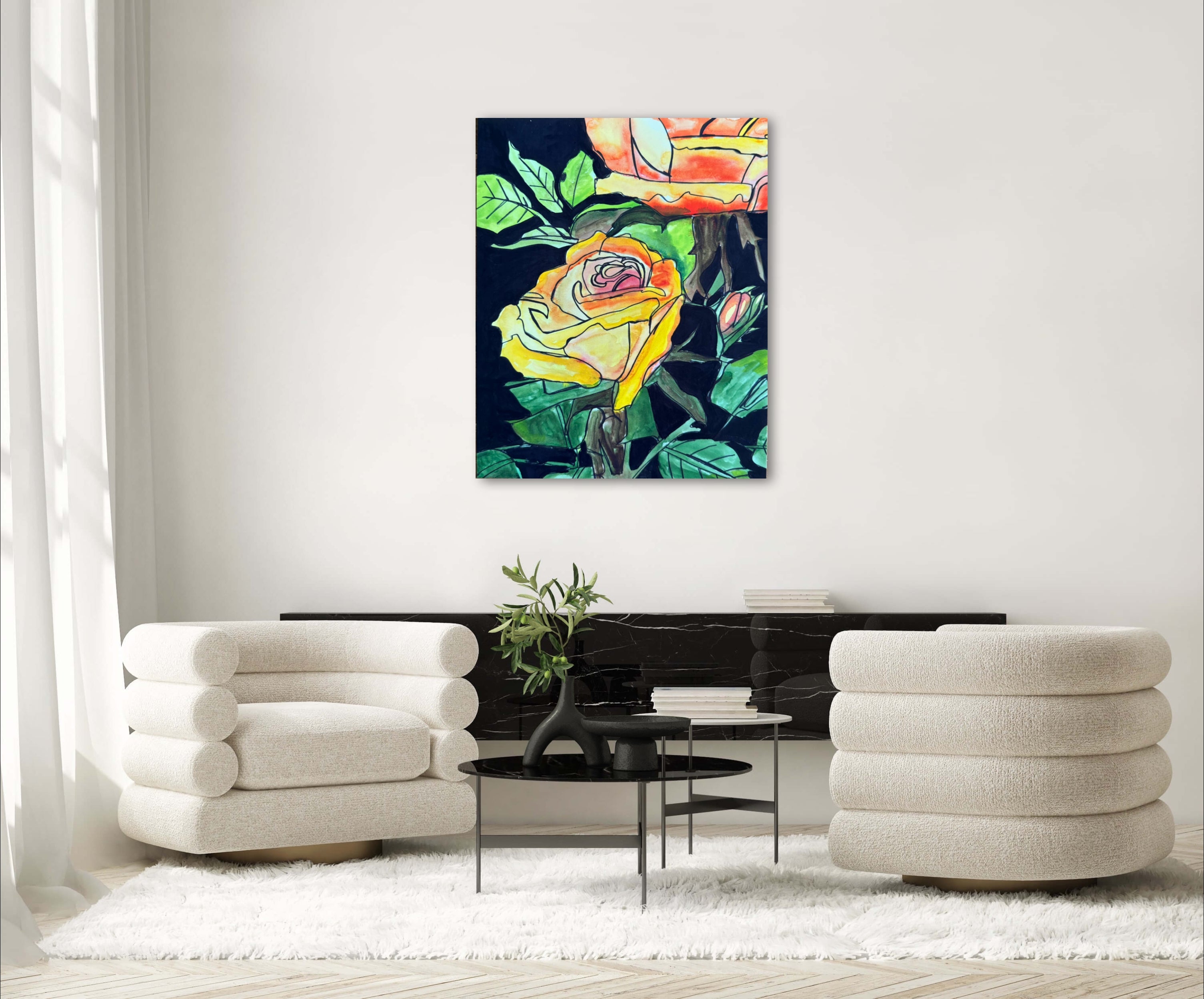 Yellow Roses - Art Prints detail image - Resin Society