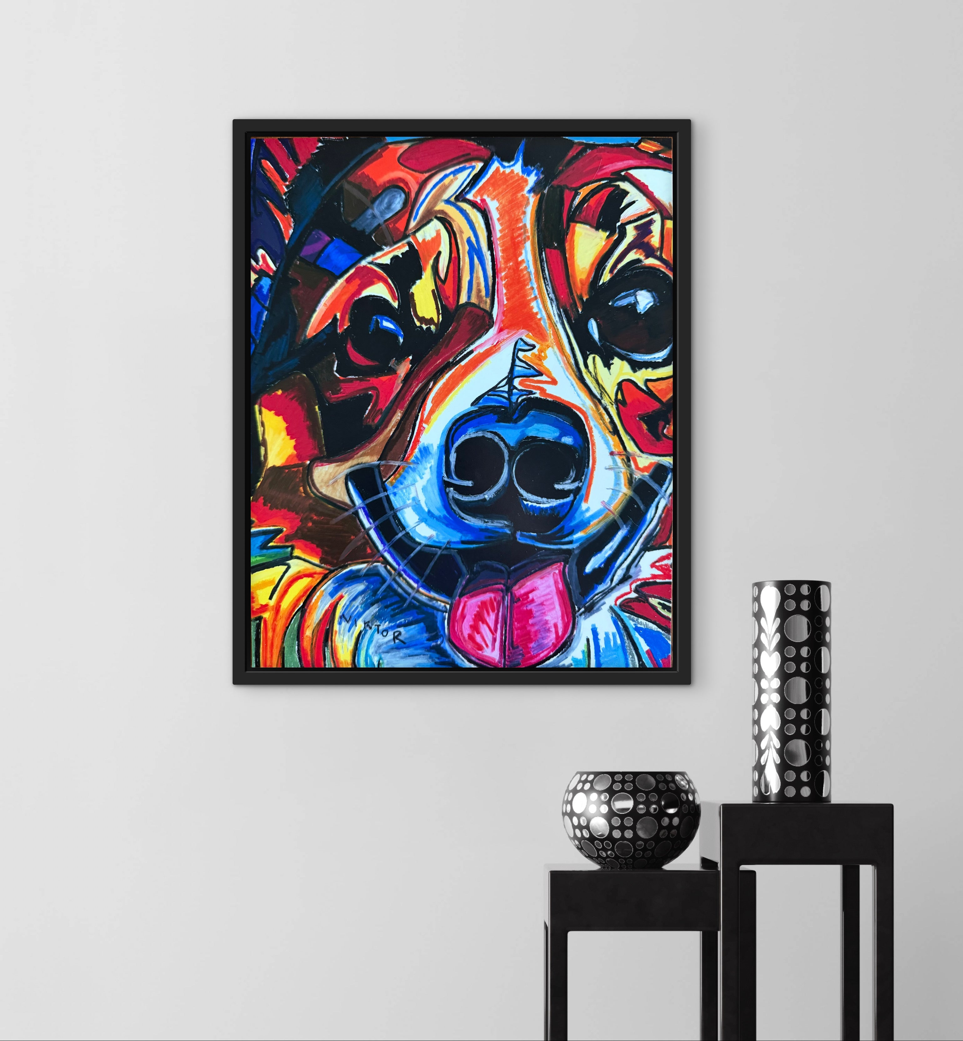 Hazel The Corgi - Art Prints detail image - Resin Society