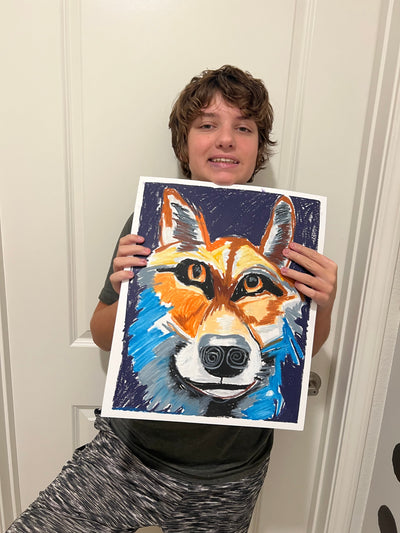Reynard, The Colorful Fox - Art Prints detail image - Resin Society