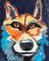 Reynard, The Colorful Fox - Art Prints by Vichy's Art - Resin Society