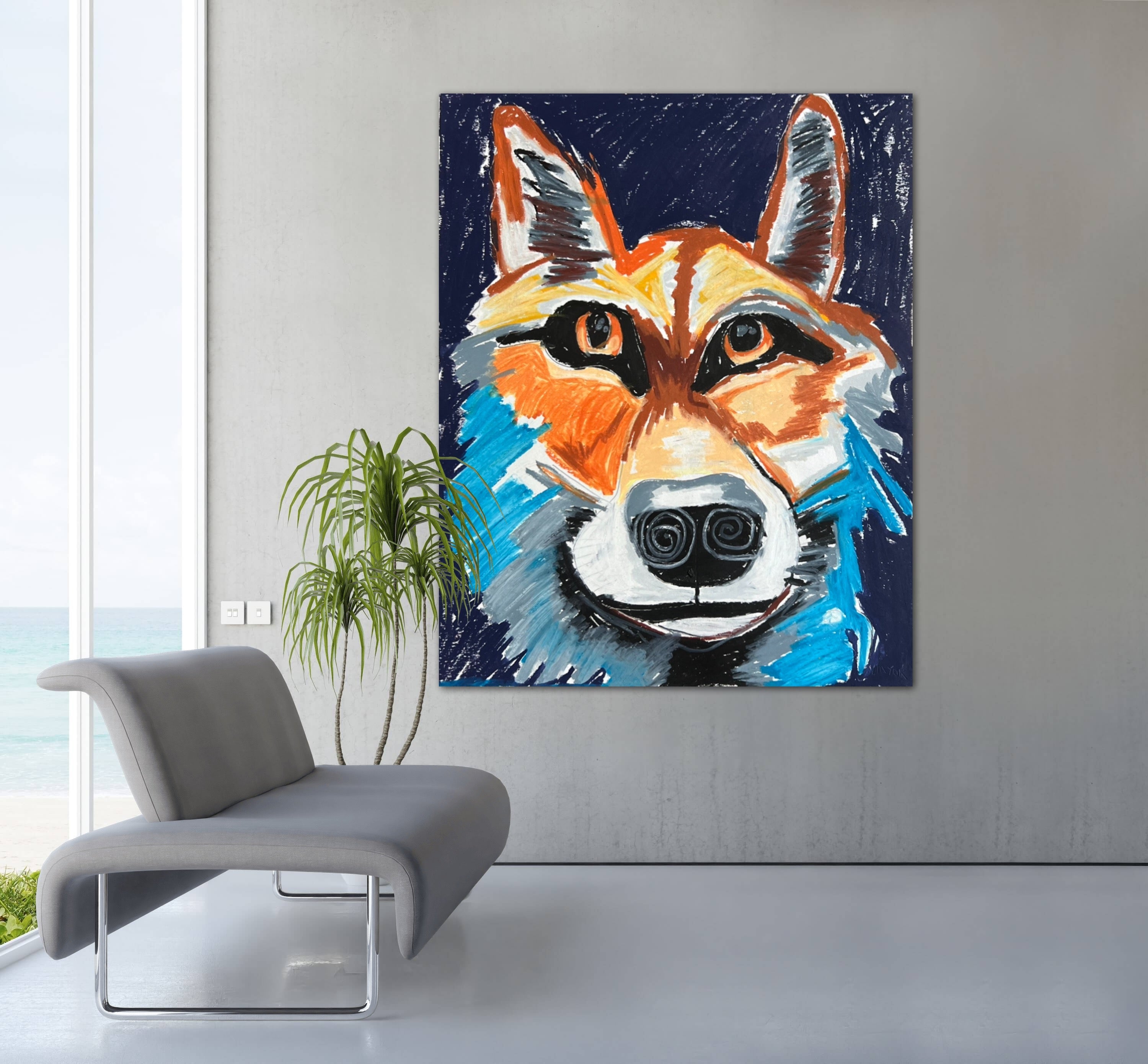 Reynard, The Colorful Fox - Art Prints detail image - Resin Society