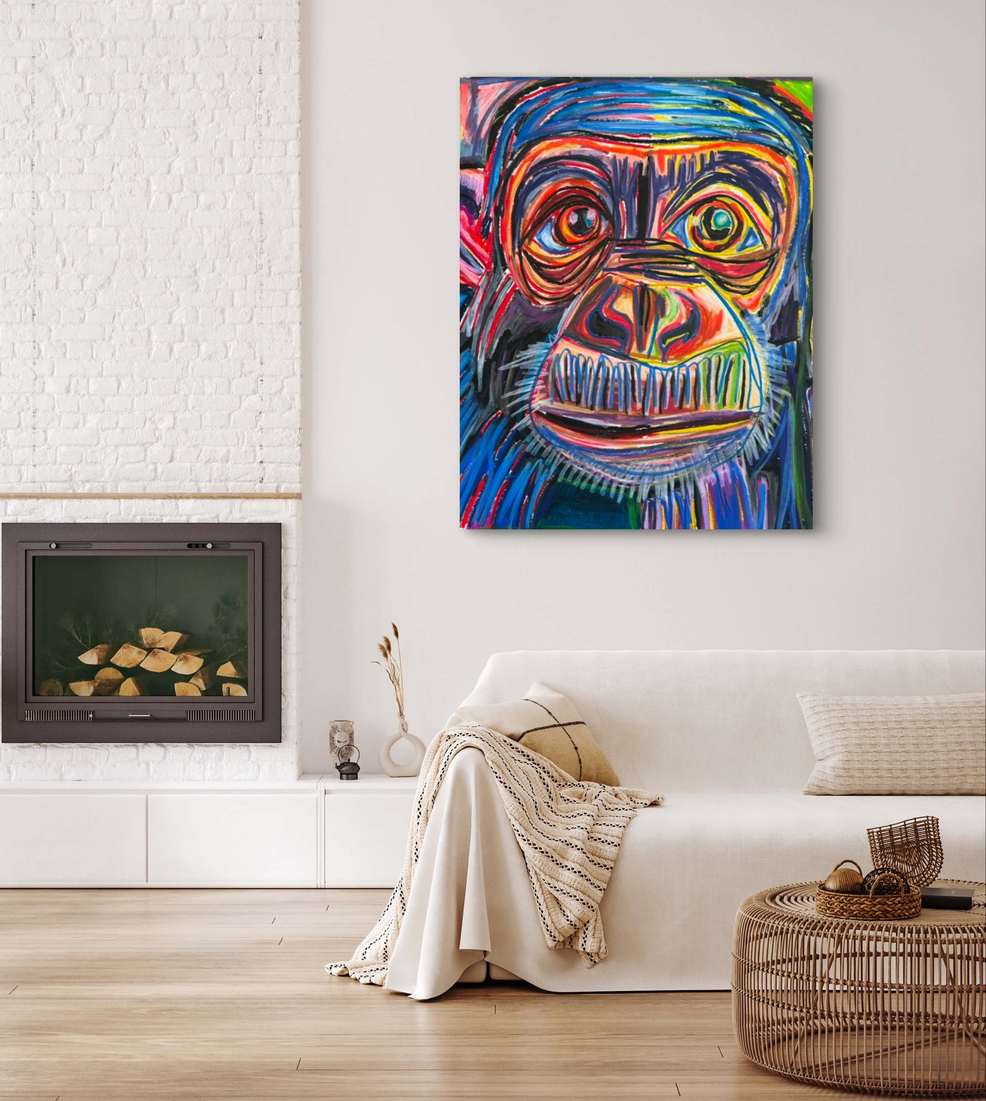 Purple Chimpanzee - Art Prints detail image - Resin Society