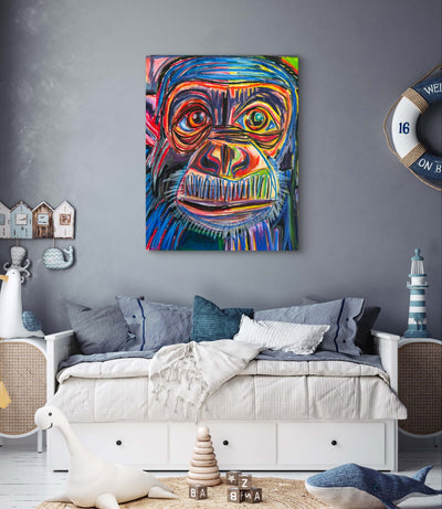 Purple Chimpanzee - Art Prints detail image - Resin Society