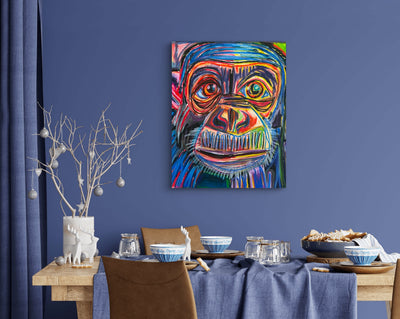 Purple Chimpanzee - Art Prints detail image - Resin Society