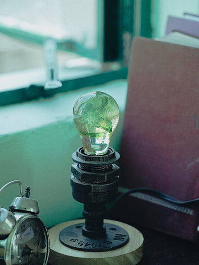 EP Light Galaxy Resin LED Bulb handcrafted with galaxy-inspired resin design