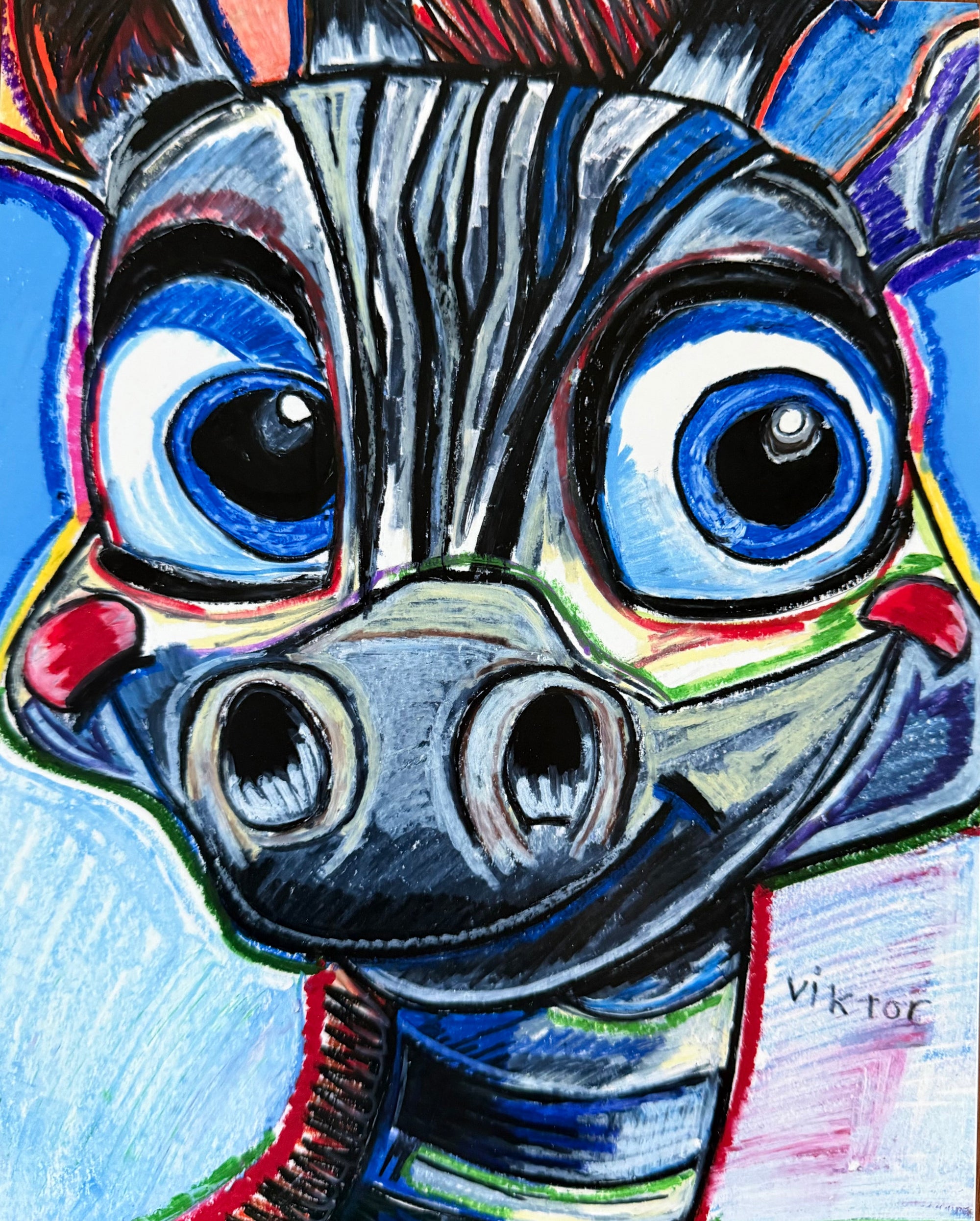 Baby Zebra - Art Prints by Vichy's Art - Resin Society