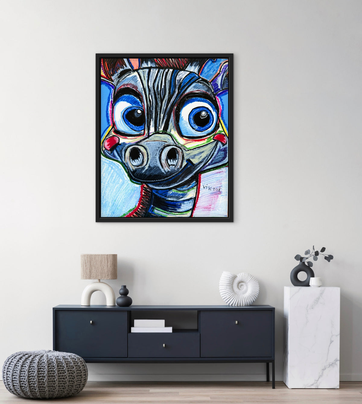 Baby Zebra - Art Prints detail image - Resin Society